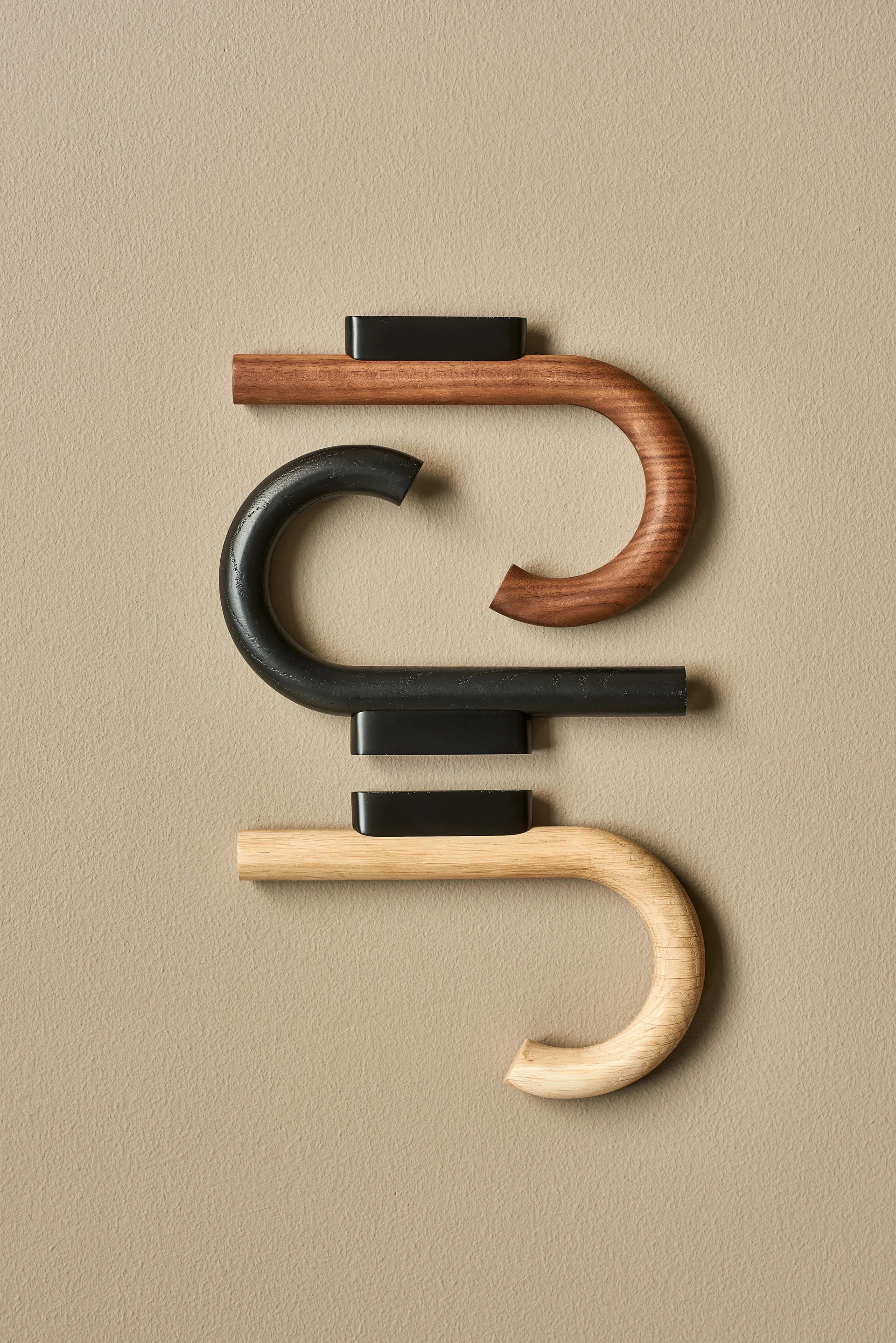 Hook 挂钩19cm, 橡木色_黑色 Gejst