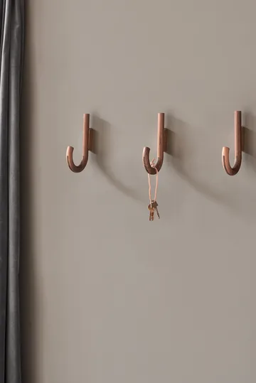 Hook 挂钩19cm - 胡桃木色_黄铜色 - Gejst