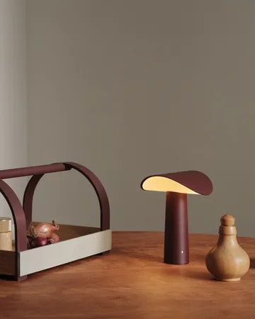 Lium 便携 台灯 22.5 cm - Burgundy - Gejst