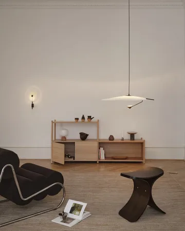 Luno 凳子 48x28x72 cm - Dark 自然木色 - Gejst