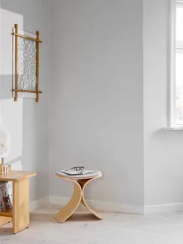 Luno 凳子 48x28x72 cm - 自然木色-米色 textile - Gejst