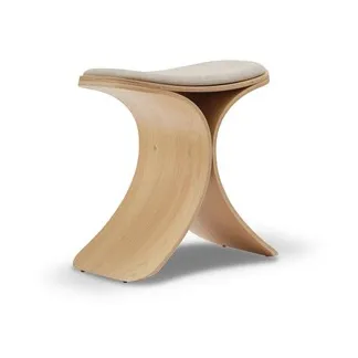 Luno 凳子48x28x72cm - 橡木_米色织物 - Gejst