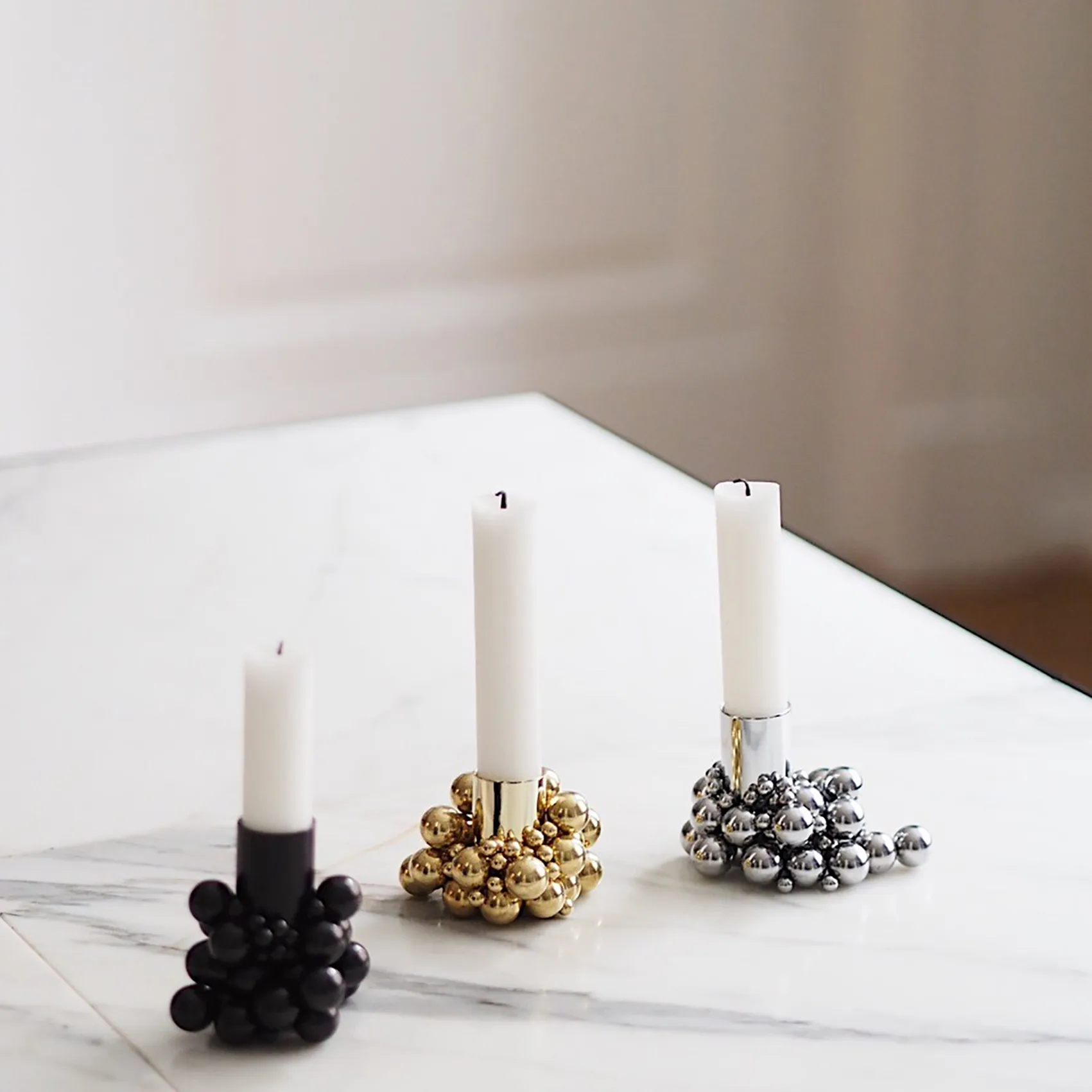 Molekyl 烛台 1, 黄铜色 Gejst