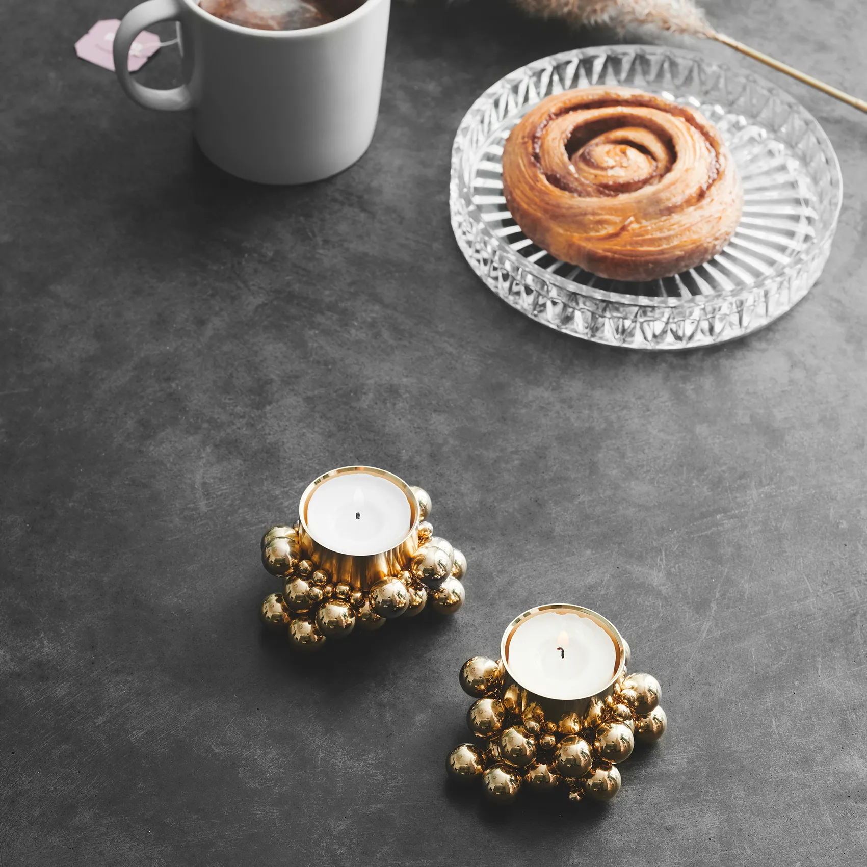 Molekyl 烛台, 黄铜色 Gejst