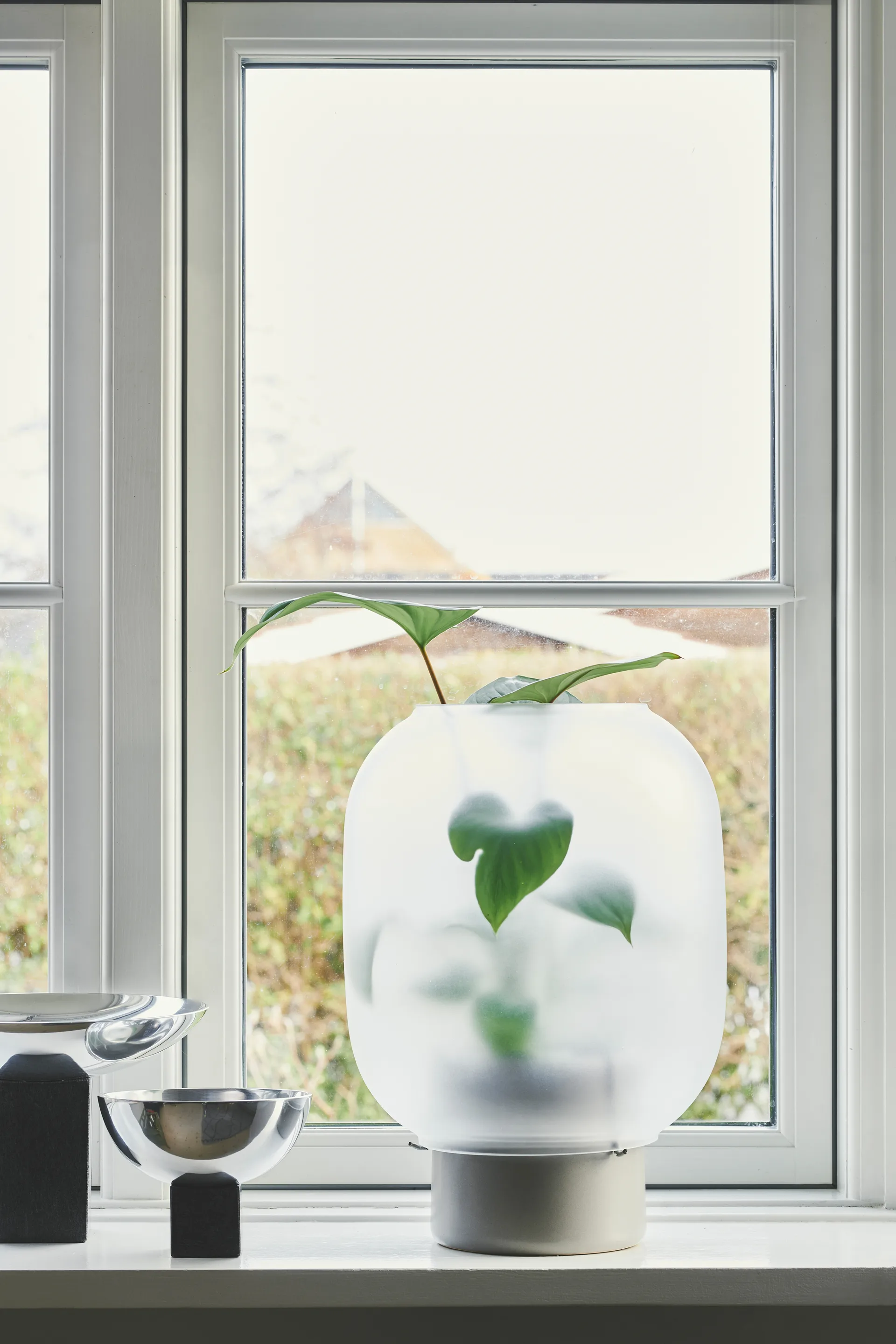 Nebl 花盆 搭配毛玻璃 Ø26 cm, 灰色 Gejst