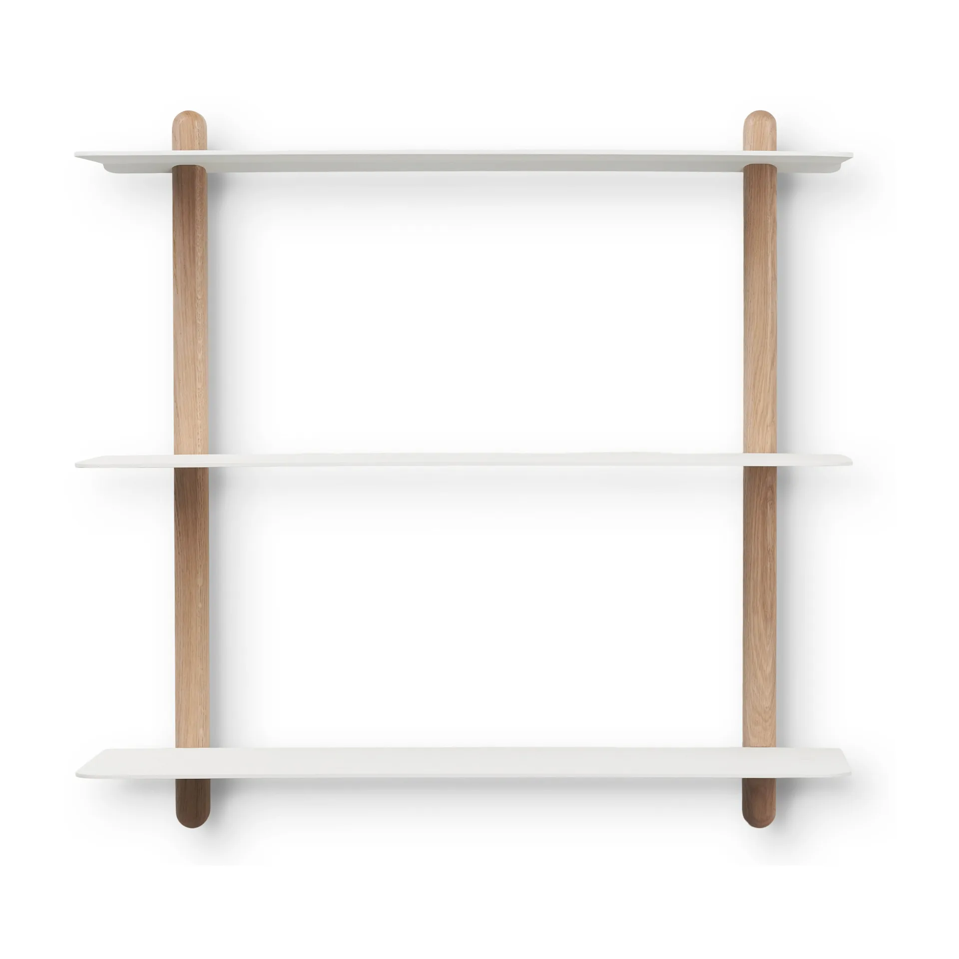 Nivo系列 墙面架 A 大, 浅橡木-白色 Gejst