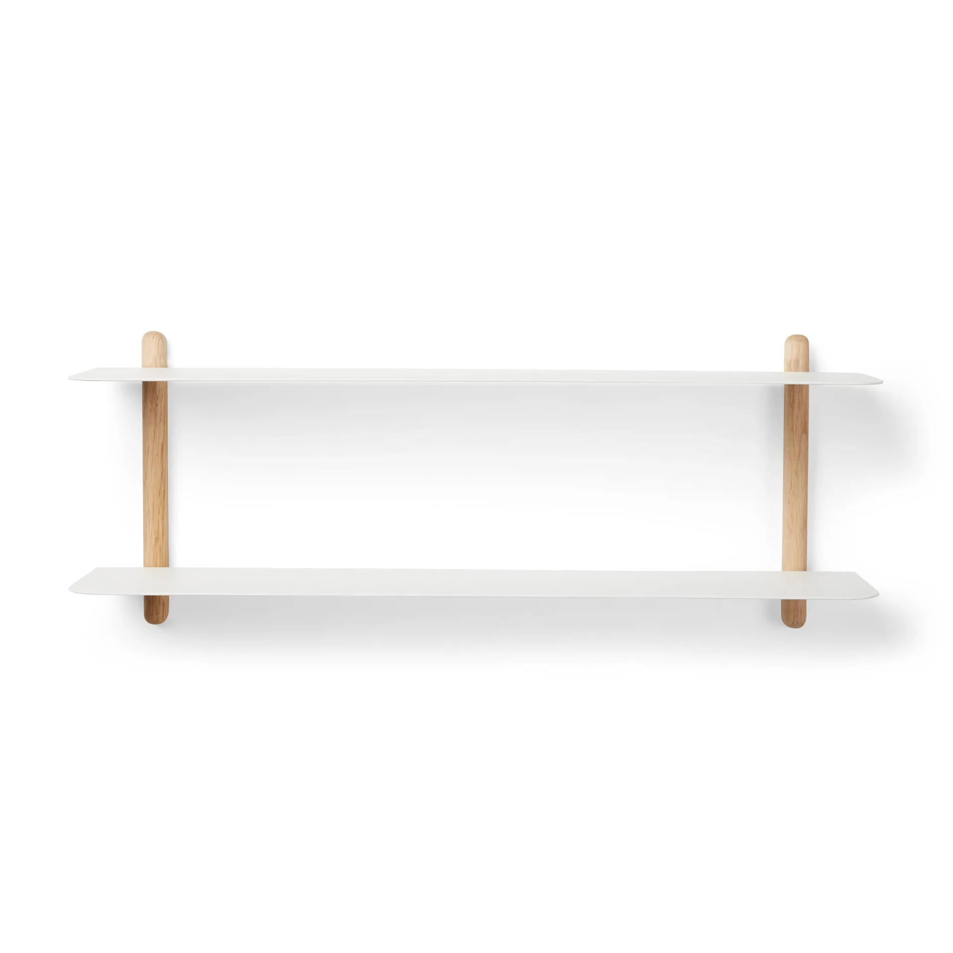 Nivo系列 墙面架 F, 浅橡木-白色 Gejst