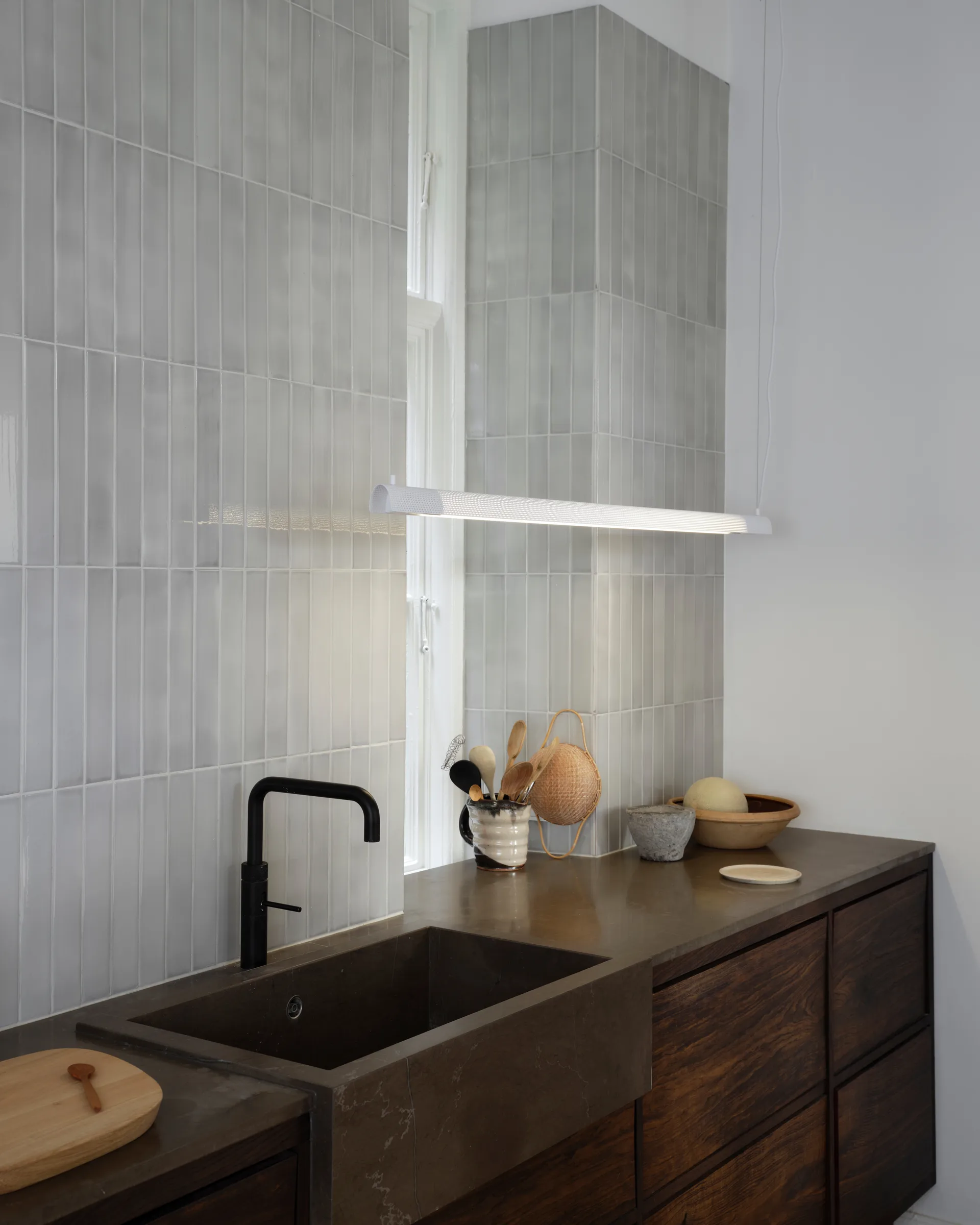 Radent 吊灯 long 135 cm, 白色 Gejst