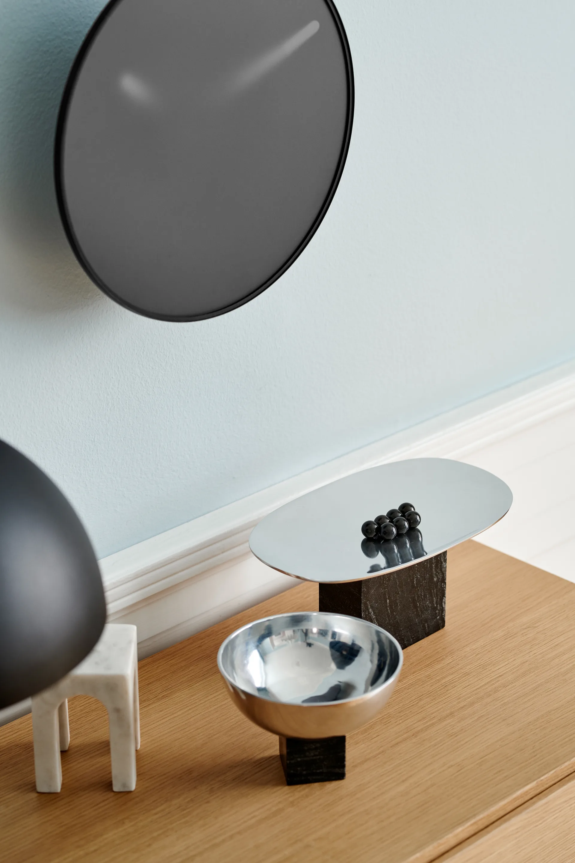 Sapoto 碗 托盘 15x25 cm, 银色 Gejst