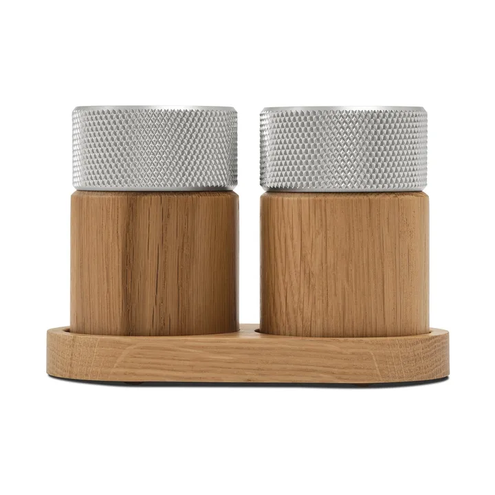 Sina盐胡椒研磨器 6cm - 橡木色_钢色 - Gejst