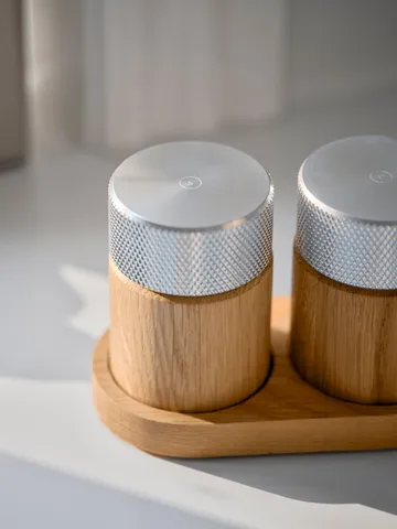 Sina盐胡椒研磨器 6cm - 橡木色_钢色 - Gejst