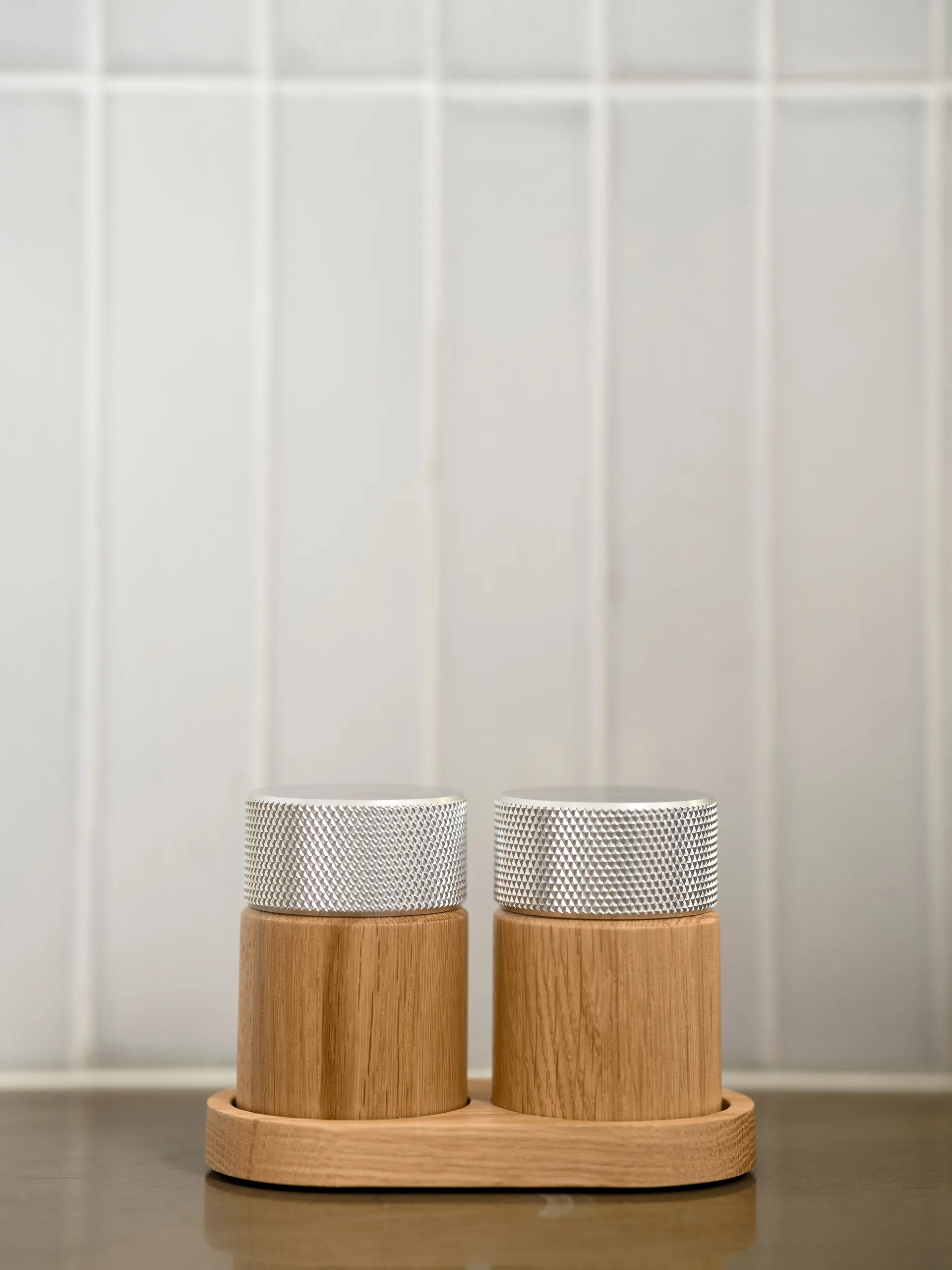 Sina盐胡椒研磨器 6cm, 橡木色_钢色 Gejst