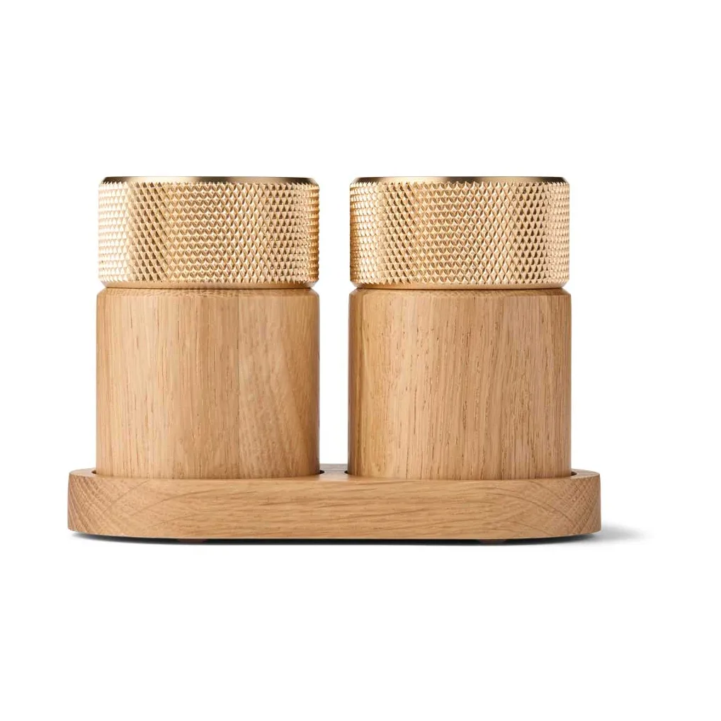 Sina盐胡椒研磨器 6cm, 橡木色_黄铜色 Gejst