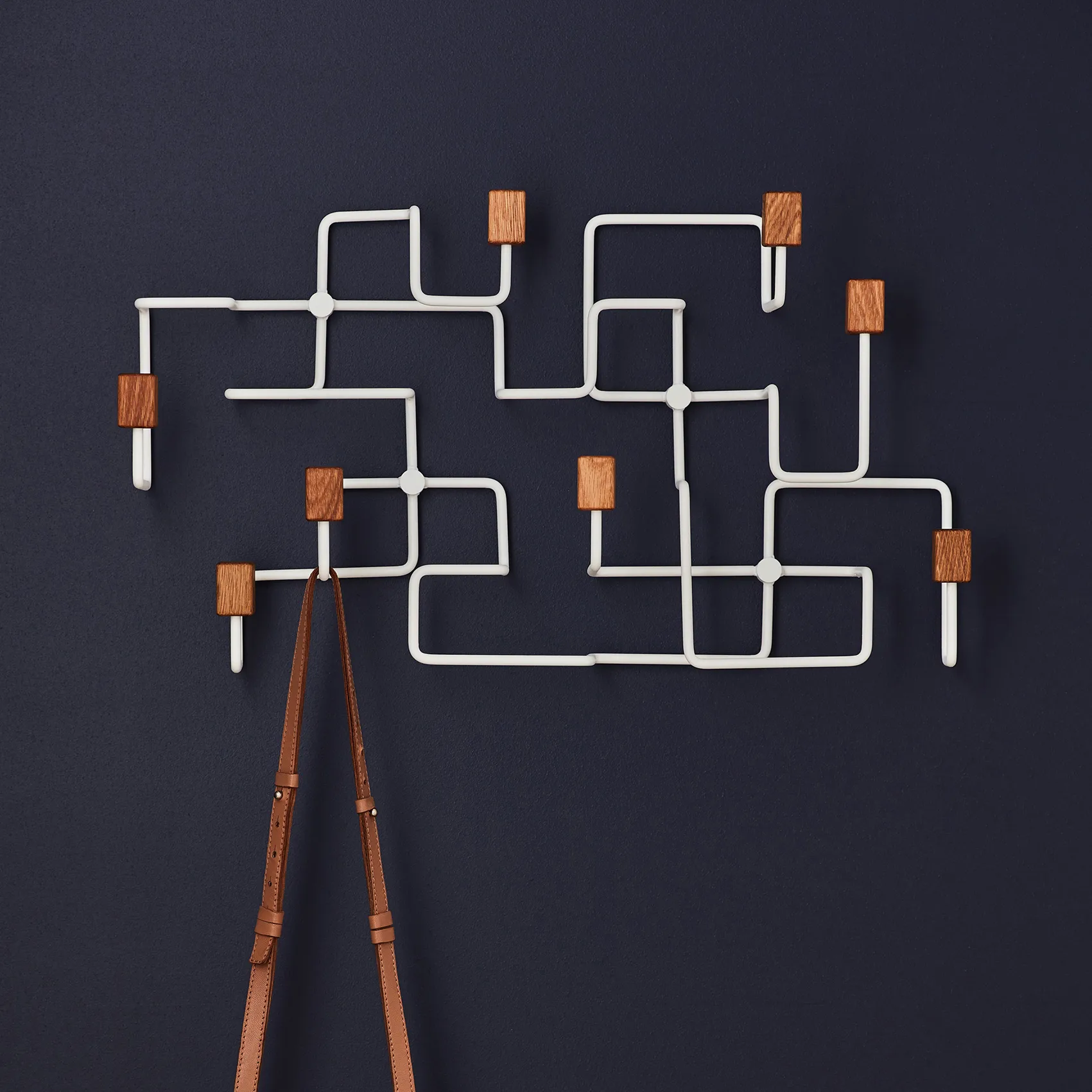 Underground 衣架挂钩/架子, 白色-橡木 Gejst