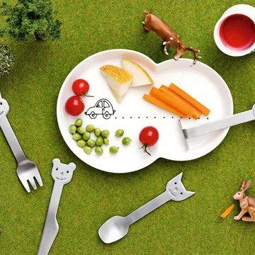 Animal Friends 餐具4件 - 4件装 - Gense