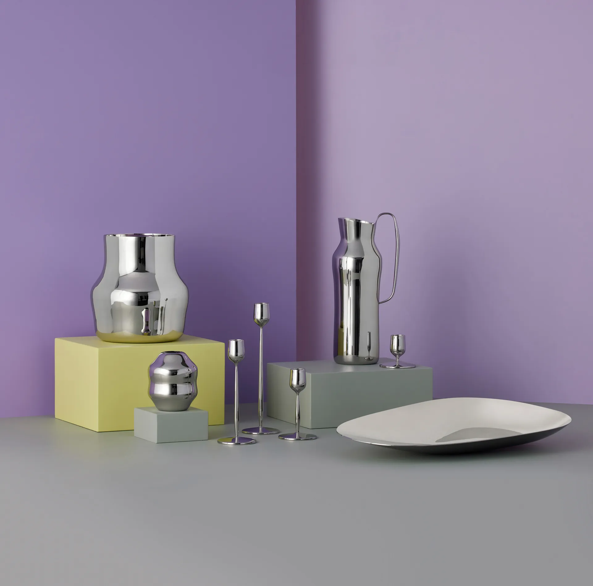 Dorotea 碟子 42 cm, Polished steel Gense