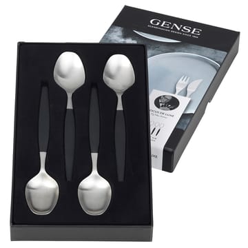 Focus de Luxe系列 瑞典皇家御用品牌 不锈钢餐具 甜品勺 4件套 - 4件套装 - Gense