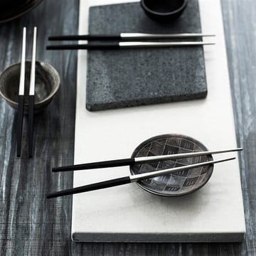 Focus de Luxe系列 瑞典皇家御用品牌 不锈钢餐具 筷子筷托4+2 两件套 - 不锈钢 - Gense