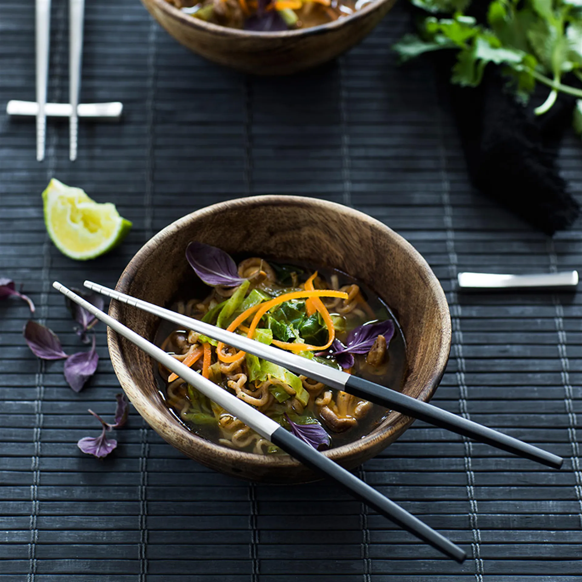 Focus de Luxe系列 瑞典皇家御用品牌 不锈钢餐具 筷子筷托4+2 两件套, 不锈钢 Gense