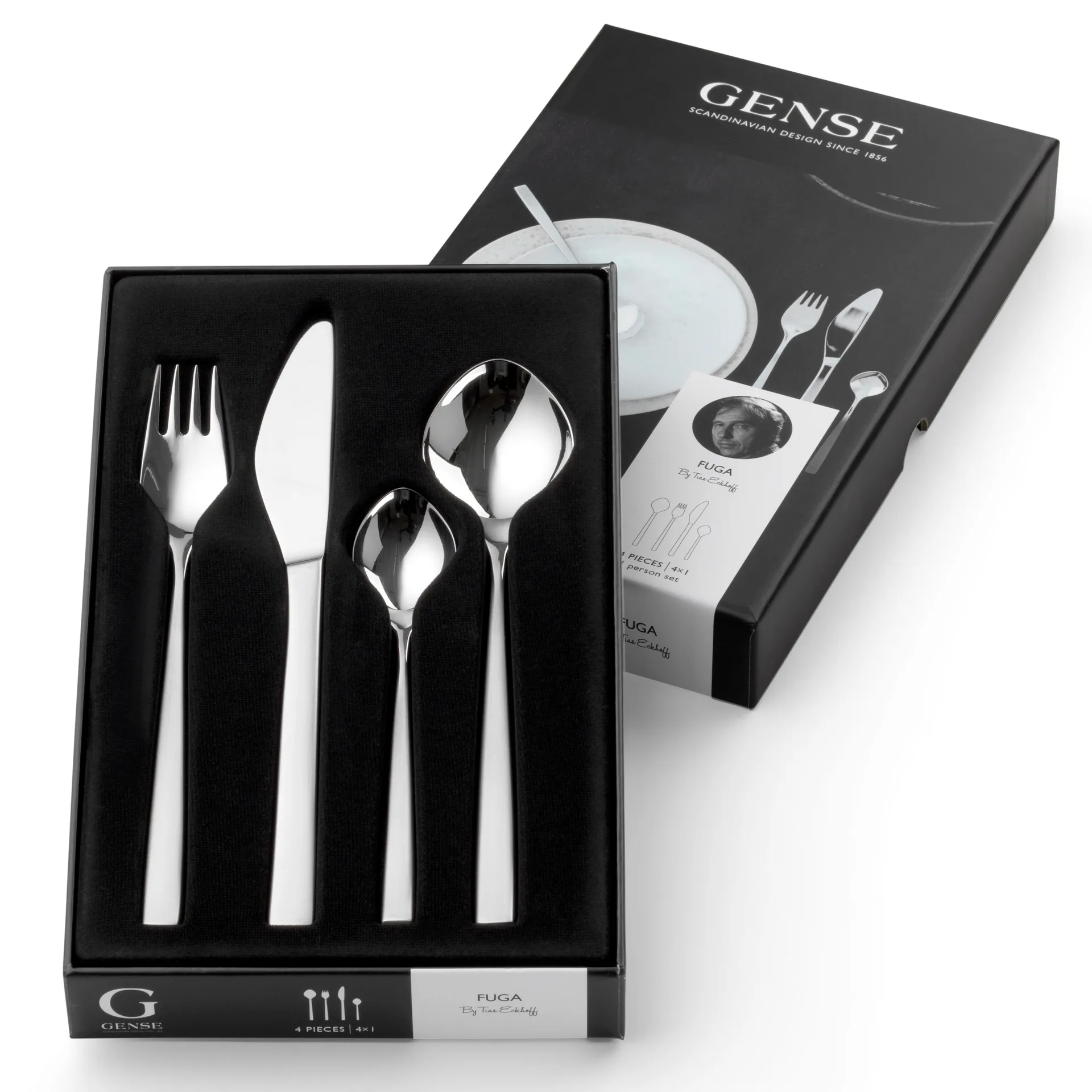 Fuga 餐具 cutlery set, 4 pieces Gense