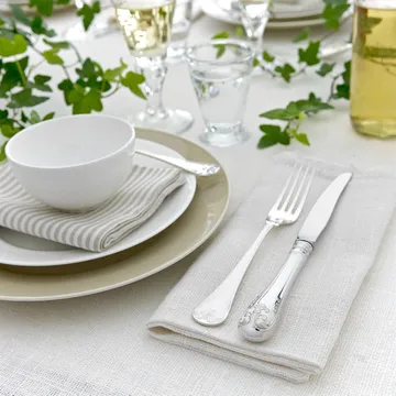 Gammal Fransk银色餐叉 - 20cm - Gense