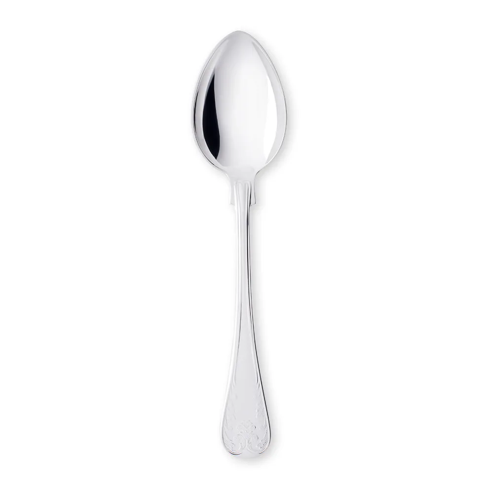 Gammal Fransk dessert 勺子 silver nickle, 16.2 cm Gense