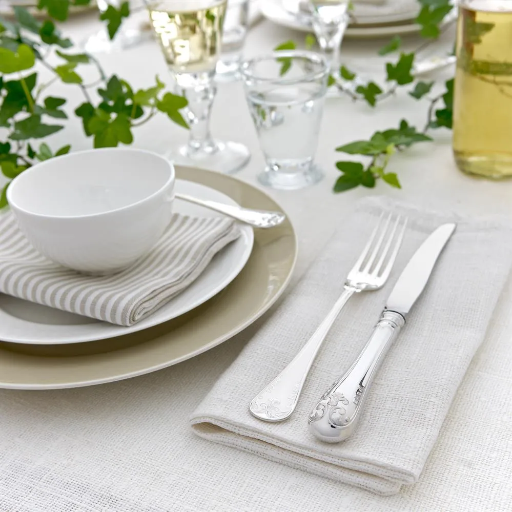 Gammal Fransk 叉子  silver nickle, 20 cm Gense