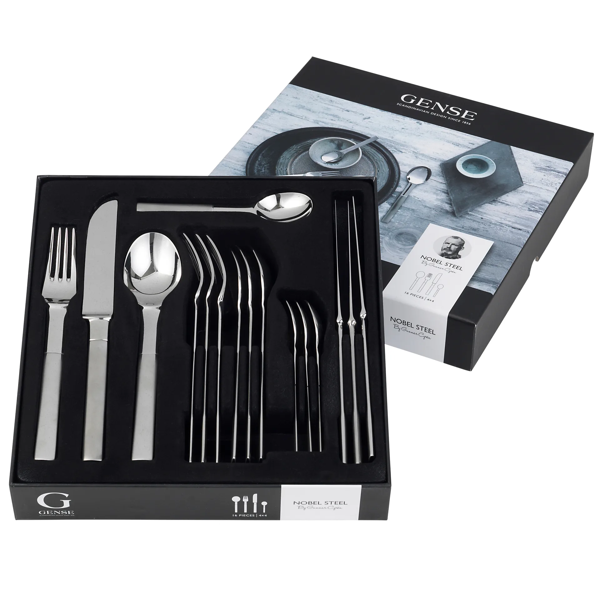 Nobel 餐具 cutlery 16 pieces, 不锈钢 Gense