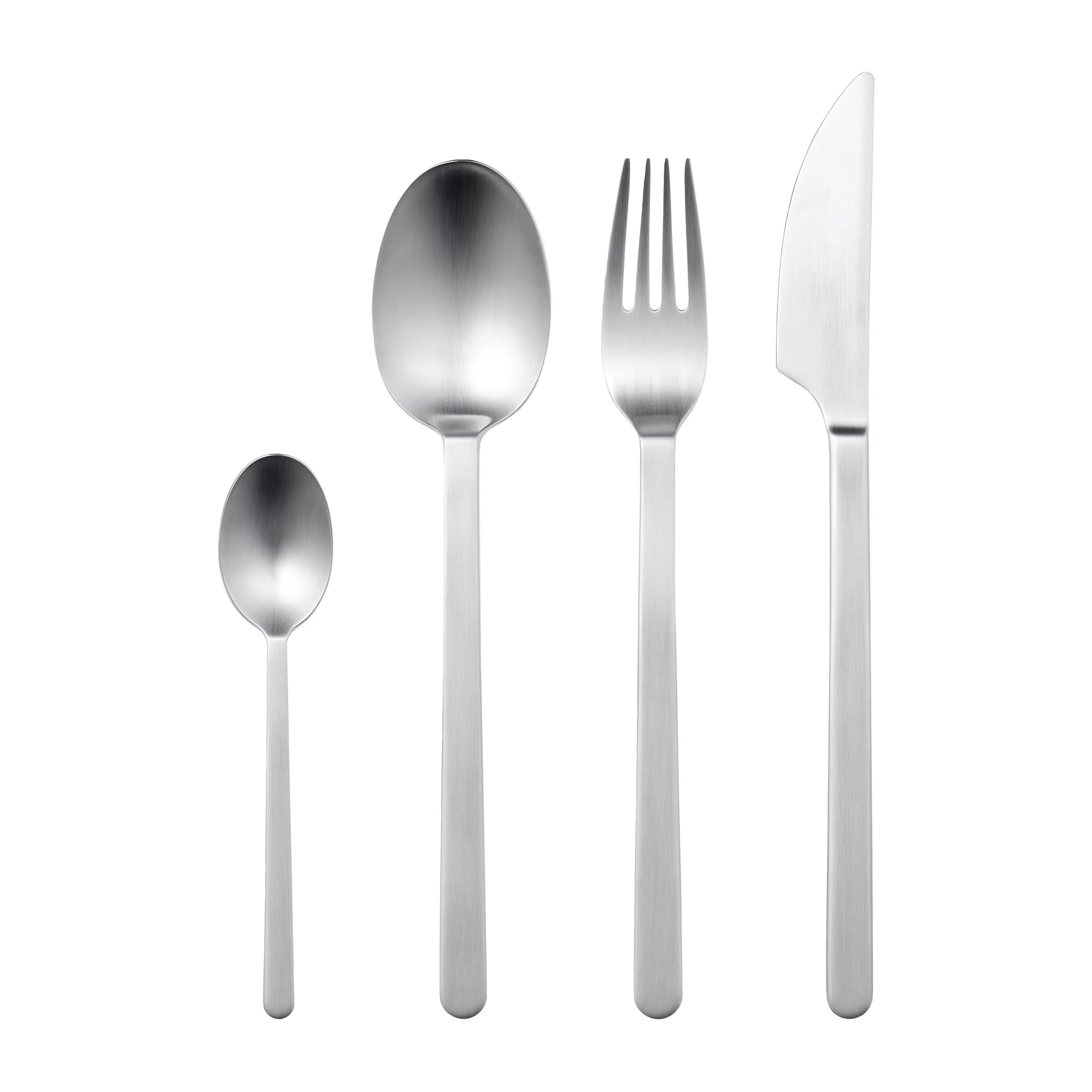 Norm 餐具 16件, 哑光不锈钢 Gense