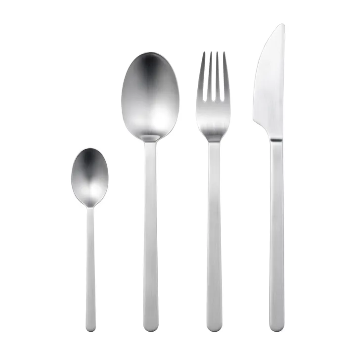 Norm 餐具 16件 - 哑光不锈钢 - Gense