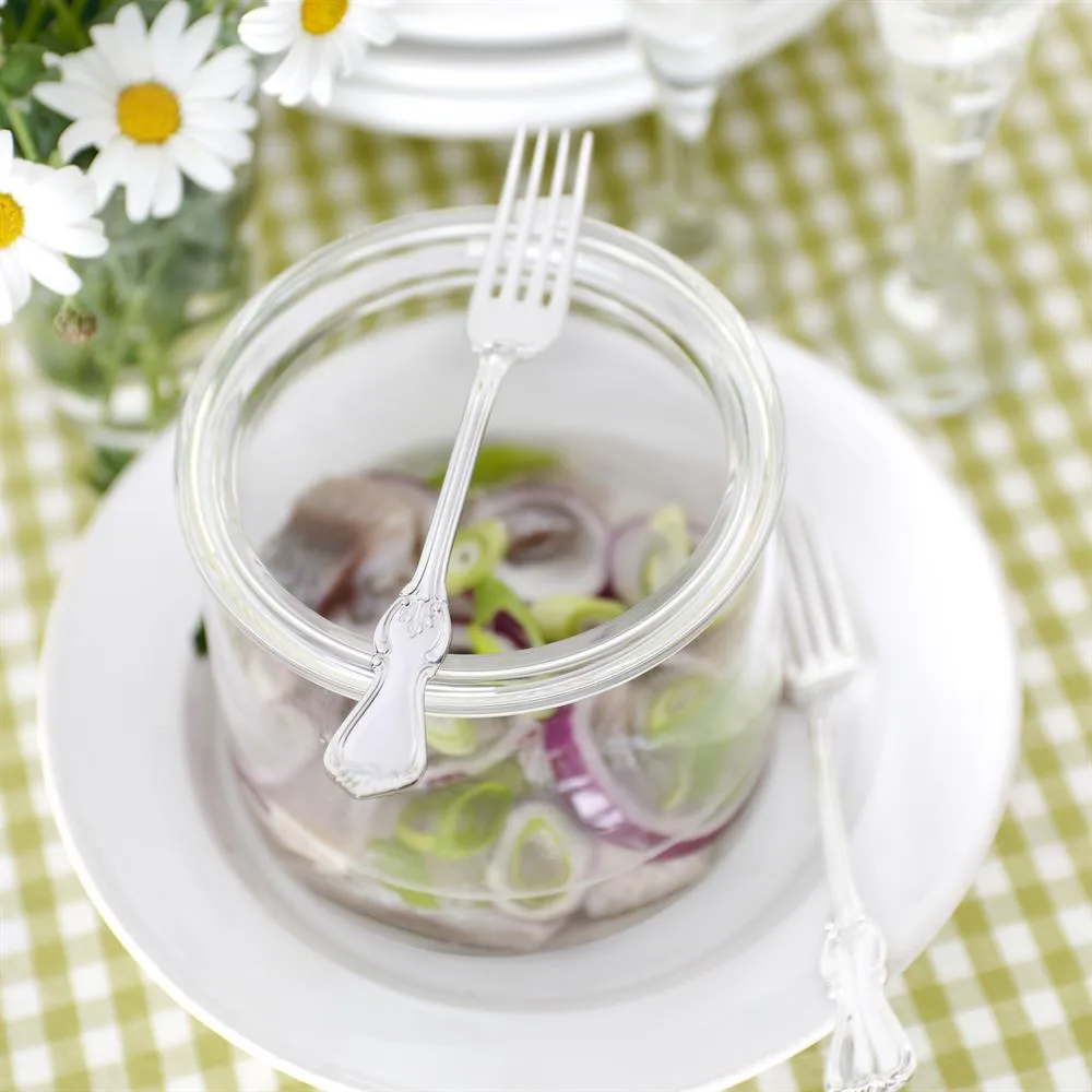 Olga table 叉子  silver nickle, 17.8 cm Gense