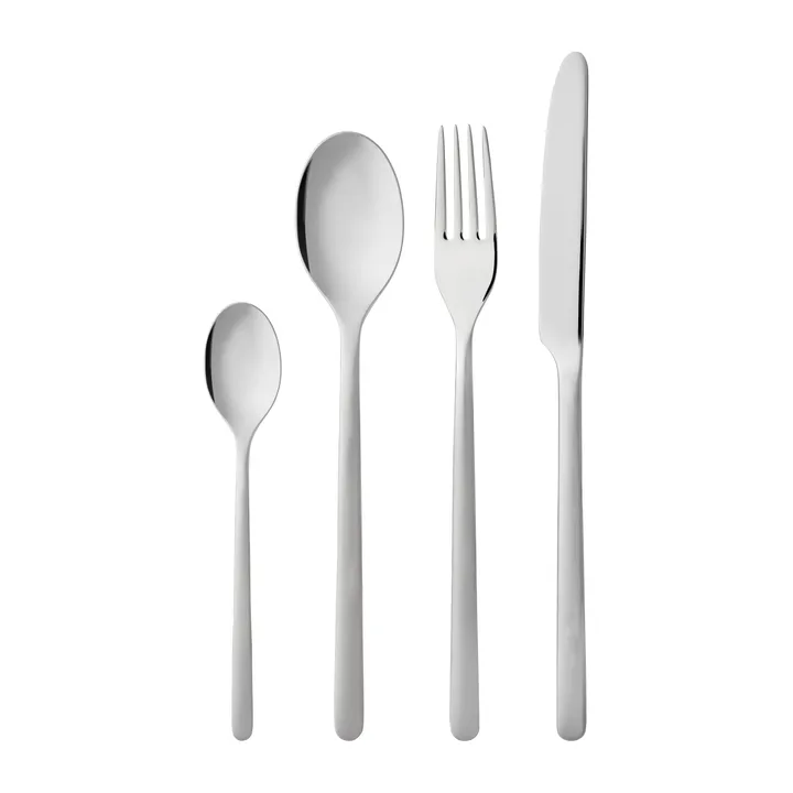 Still 餐具 16件装 - 哑光_亮面钢 - Gense