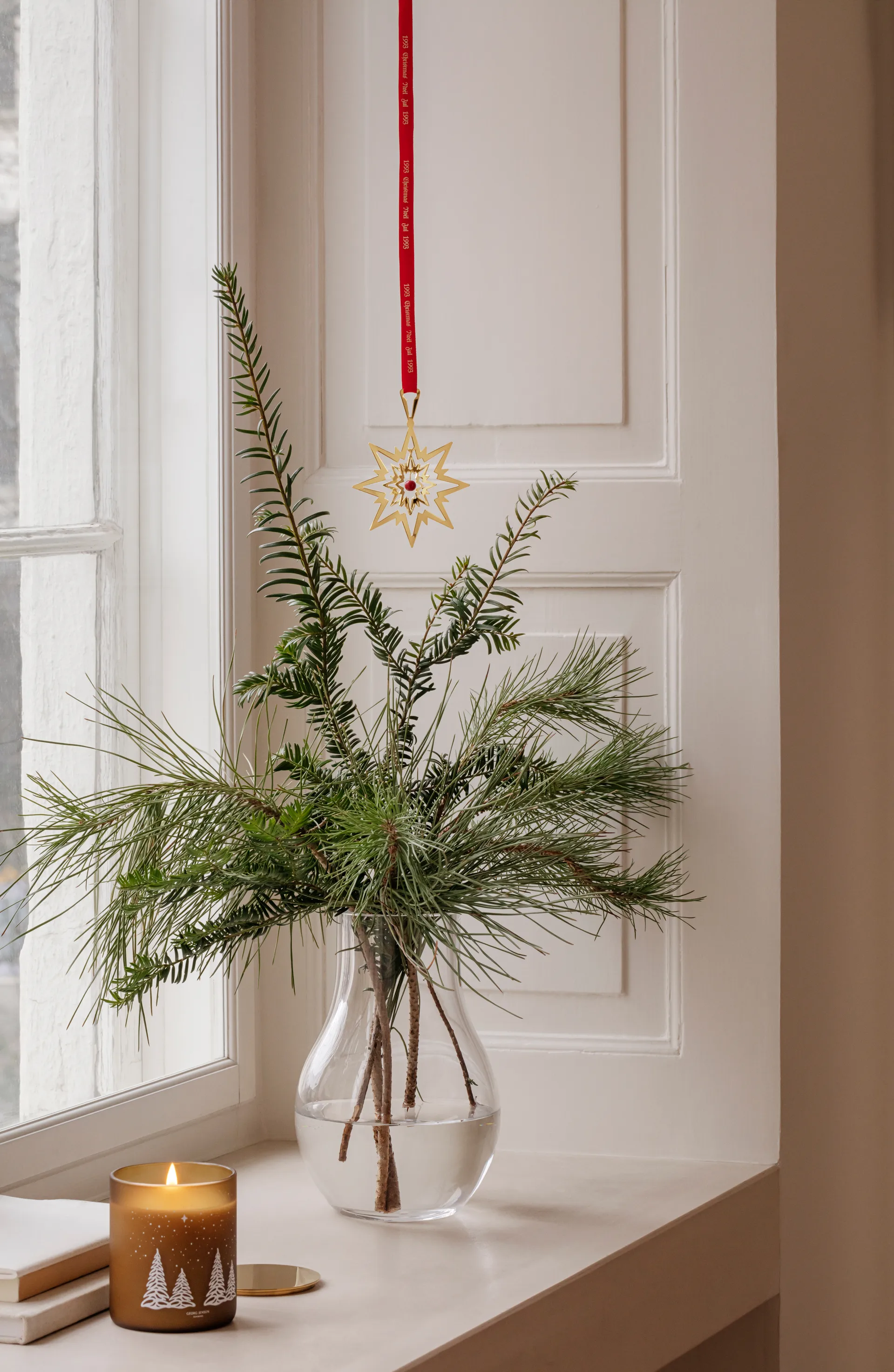 1993/2023 Christmas 吊灯, Gold-plated Georg Jensen