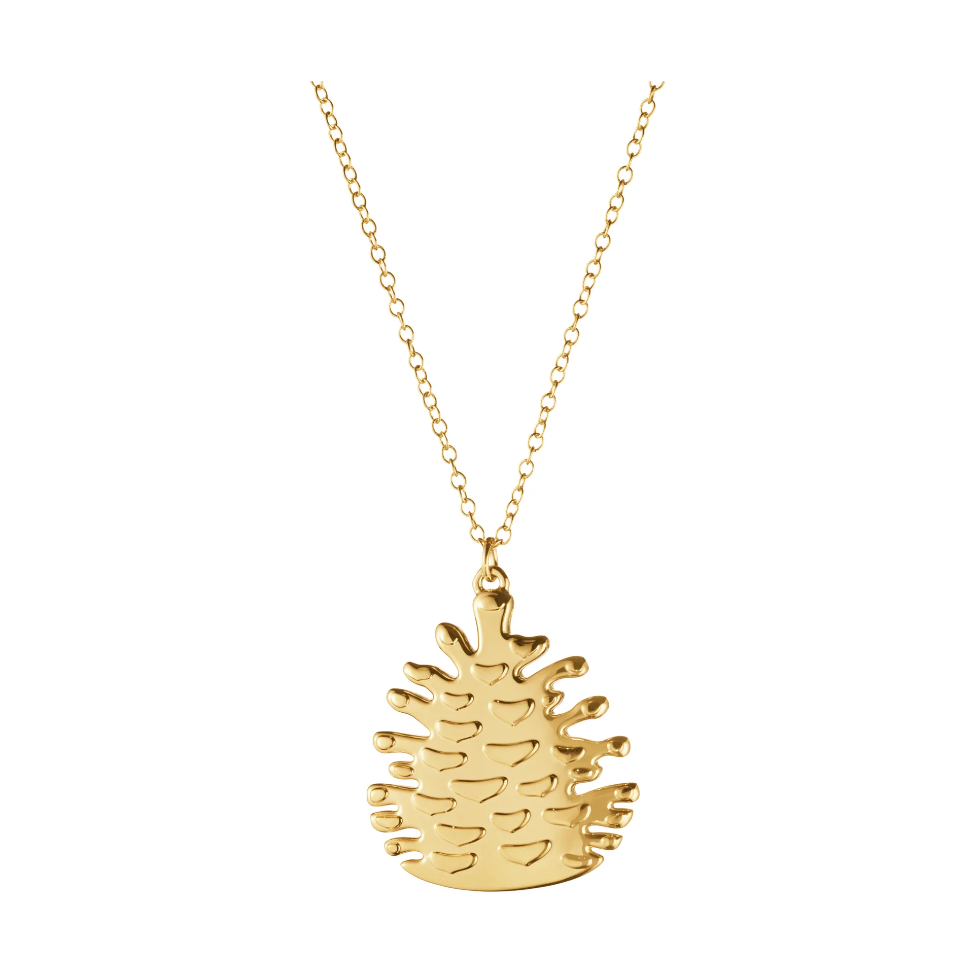 2023 Christmas 吊灯 cone, Gold-plated Georg Jensen