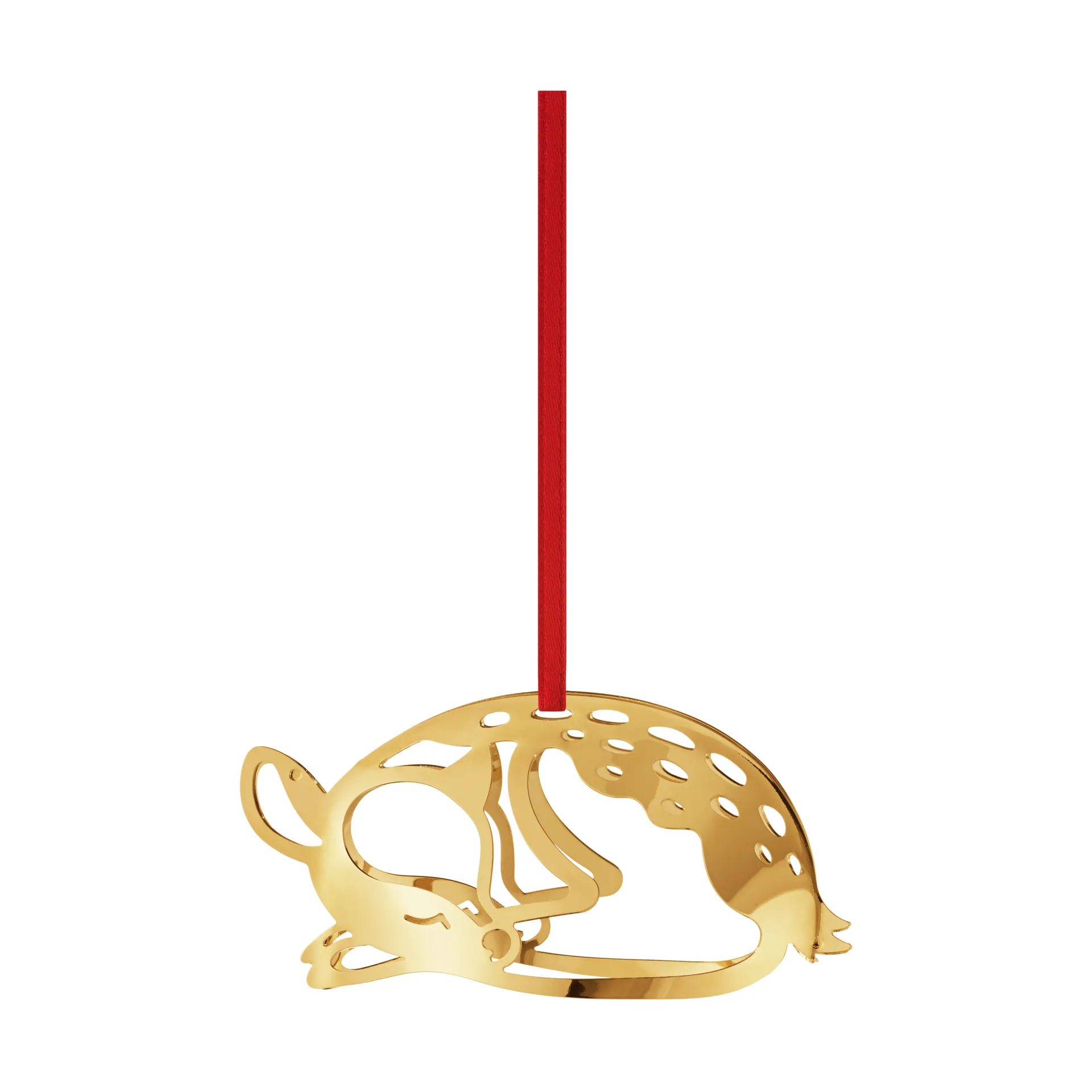 2023 Christmas 吊灯 fallow deer, Gold-plated Georg Jensen
