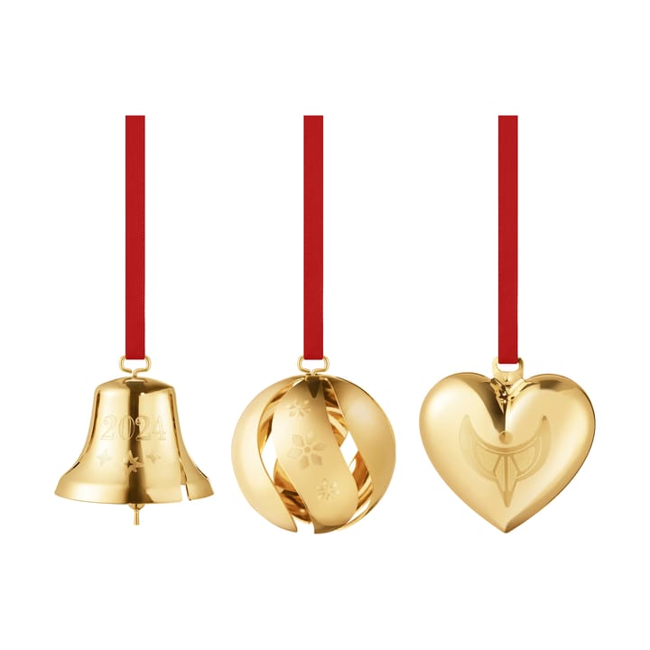 2024 礼物套装 3件 - 金色-plated - Georg Jensen