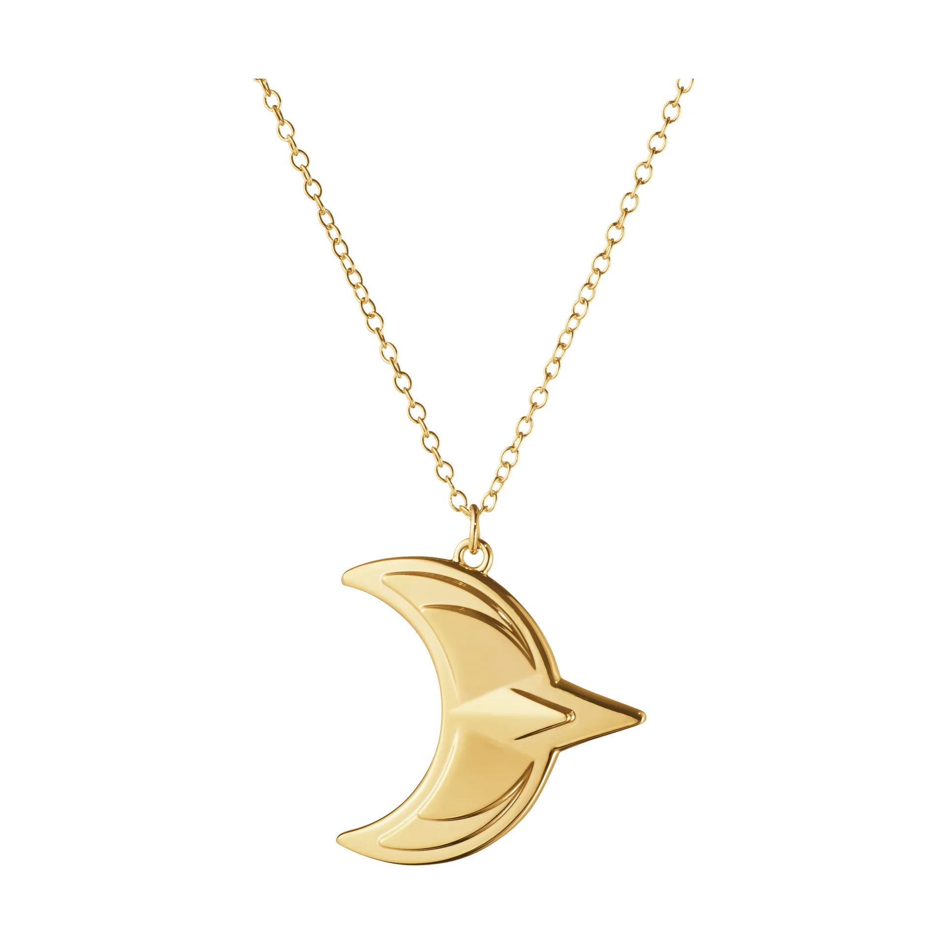 2024 Christmas 吊灯 moon, 金色-plated Georg Jensen