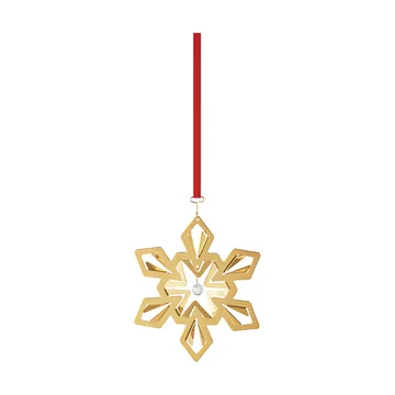 2024 Christmas 吊灯 snowflake - 金色-plated - Georg Jensen