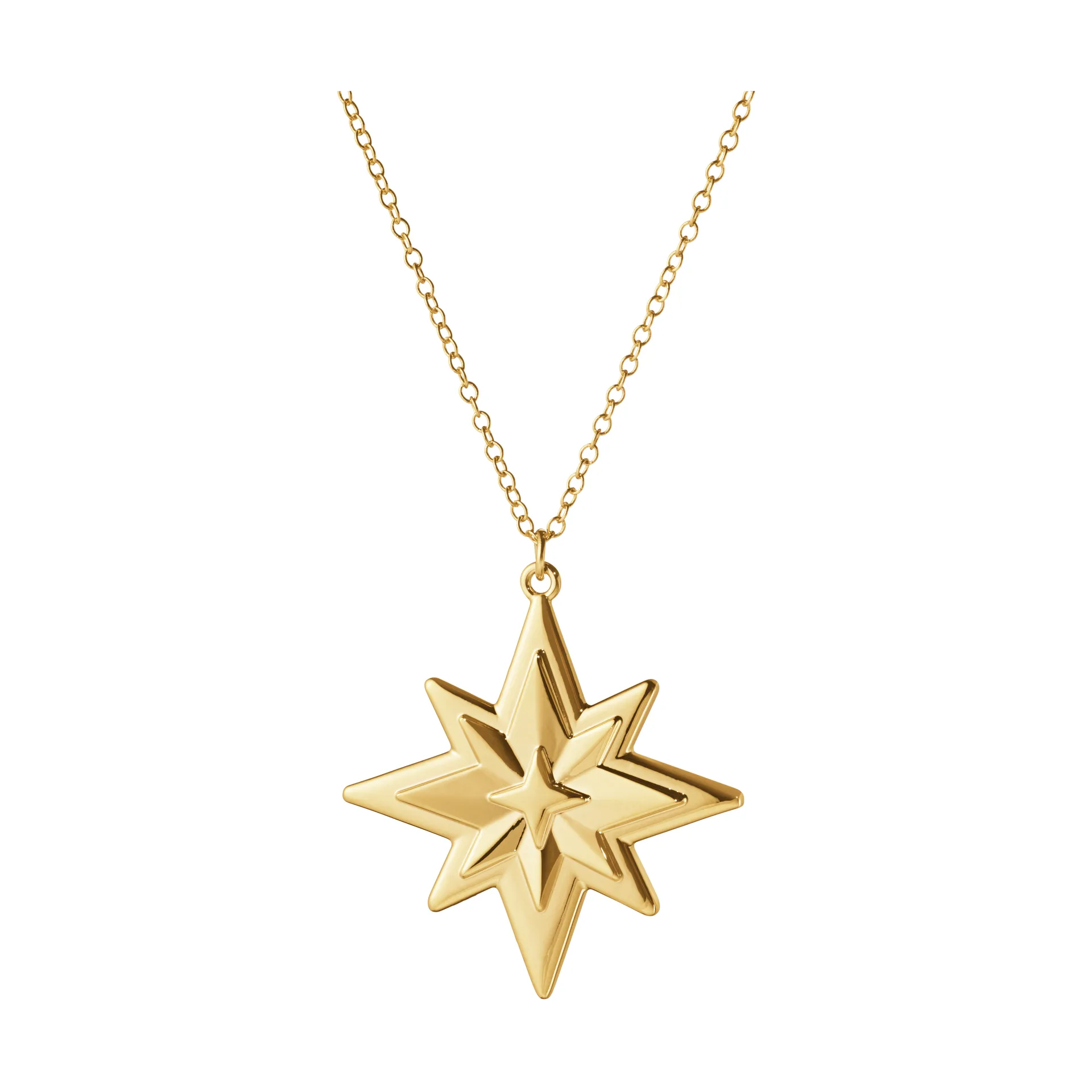 2024 Christmas star, 金色-plated Georg Jensen