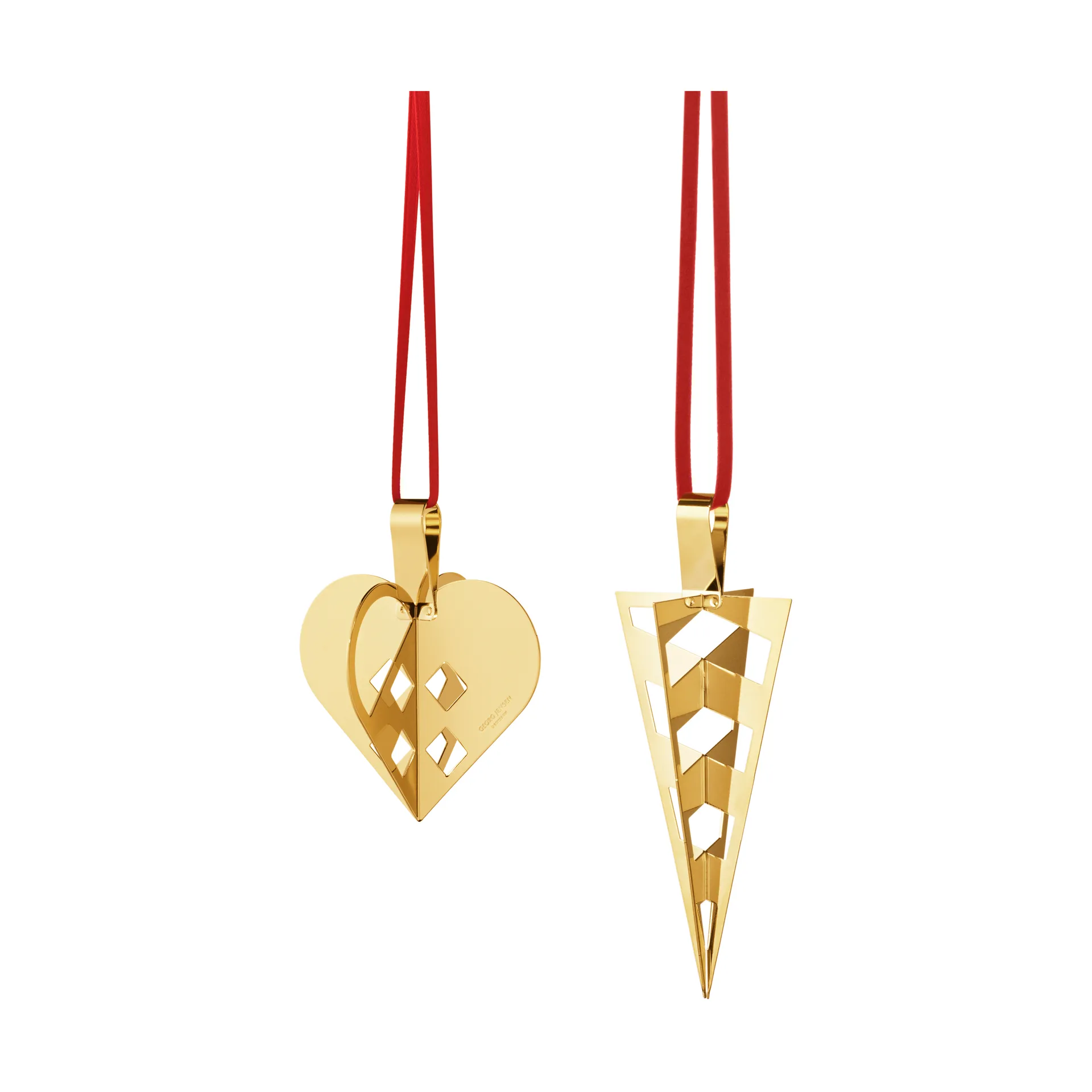 2025 礼物套装 2件, 金色 plated 黄铜 Georg Jensen