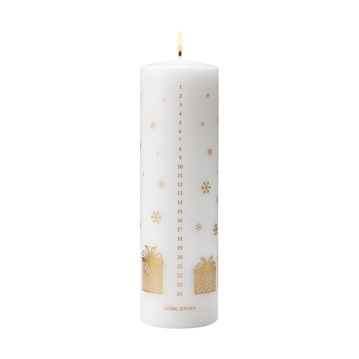 2025 calendar 蜡烛 - 白色-金色 - Georg Jensen