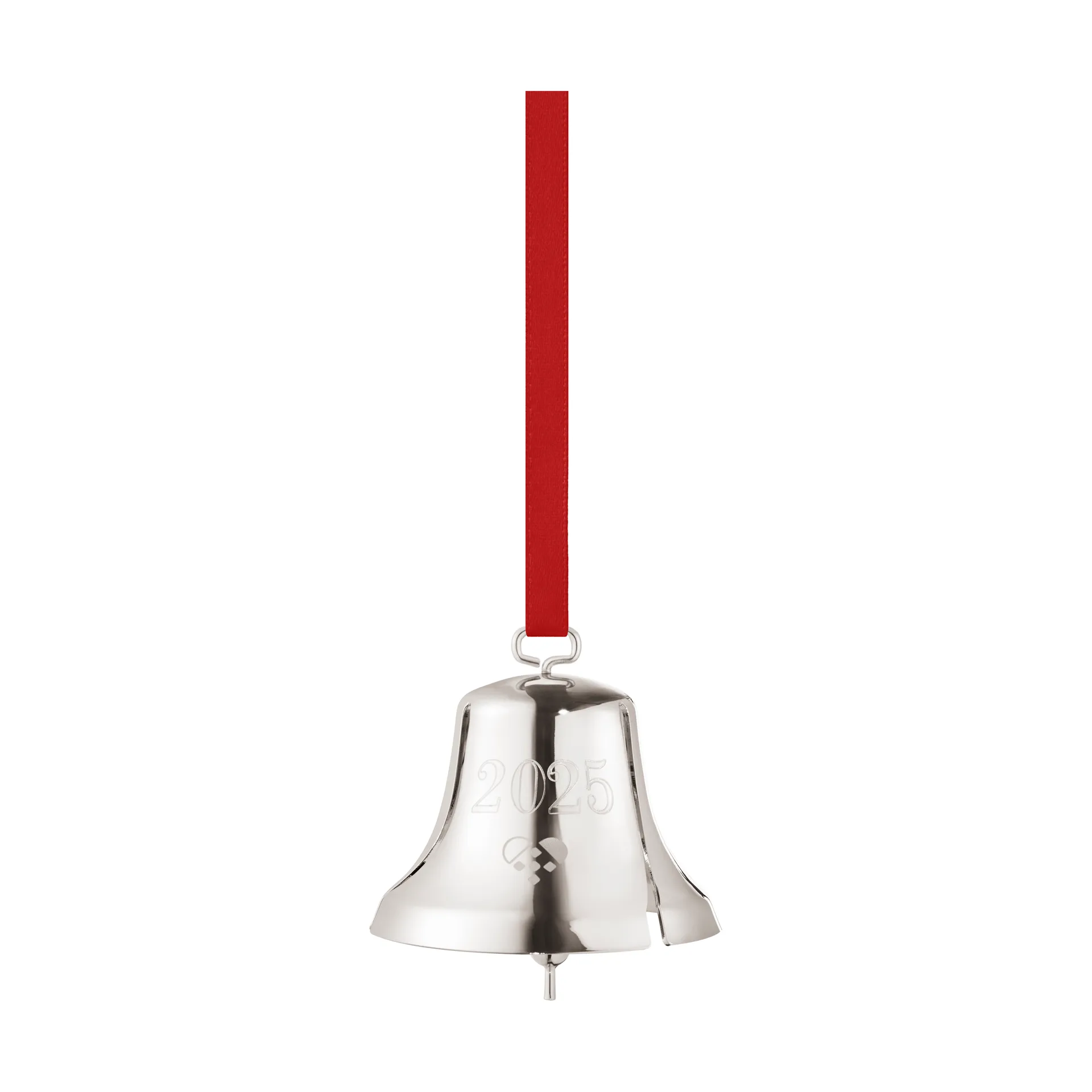 2025 Christmas bell, Palladium-plated 黄铜 Georg Jensen