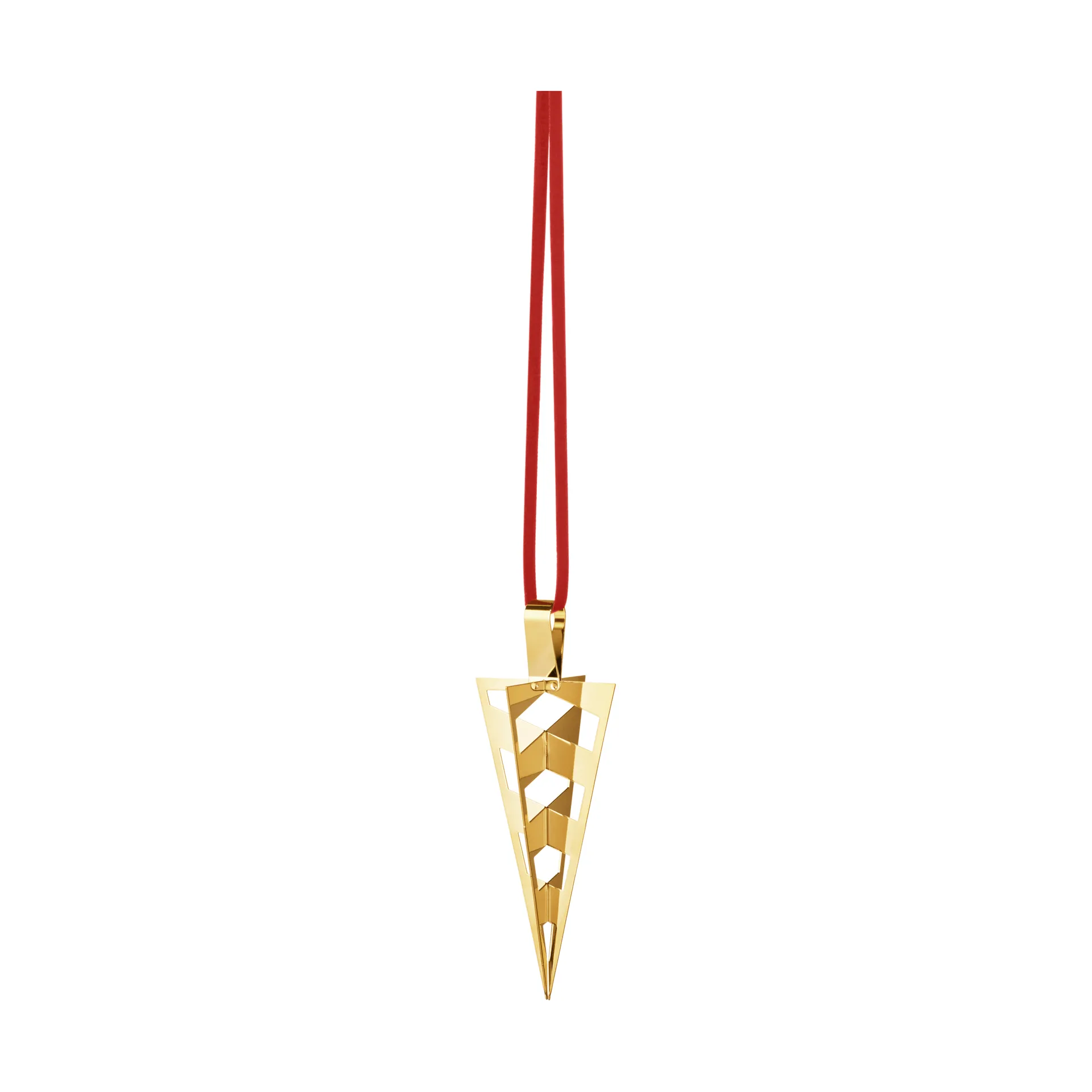 2025 Christmas cone 装饰品, 金色 plated 黄铜 Georg Jensen