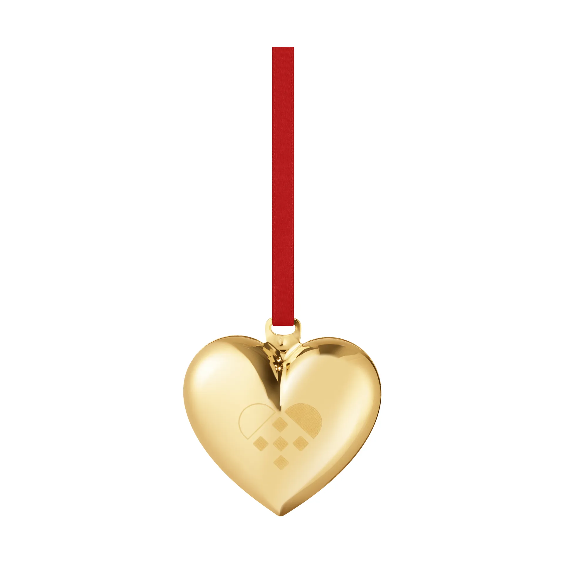 2025 Christmas heart, 金色 plated 黄铜 Georg Jensen