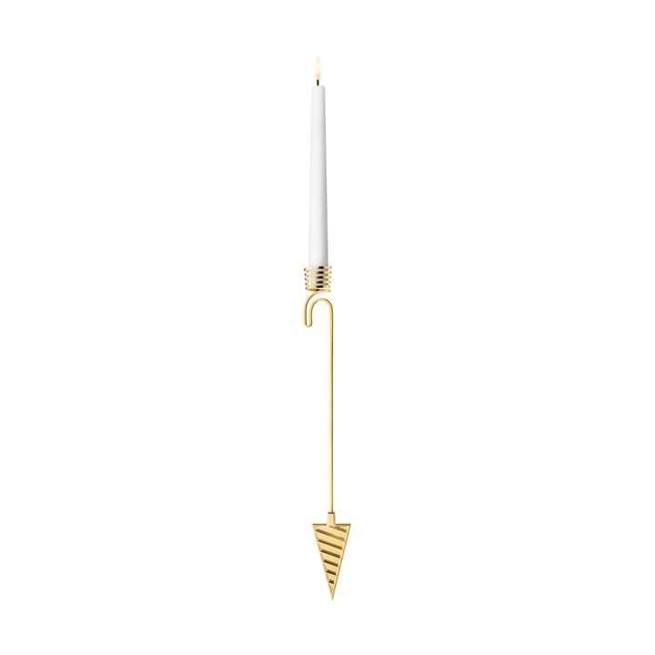2025 烛台 for 圣诞树 cone - 金色 plated zinc alloy - Georg Jensen