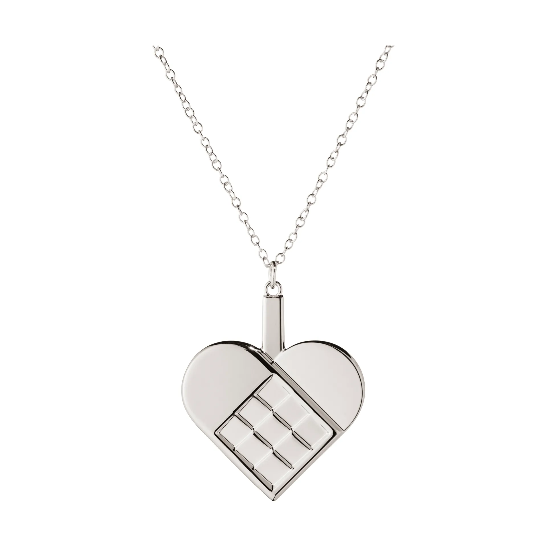 2025 圣诞装饰 heart, Palladium-plated zinc alloy Georg Jensen