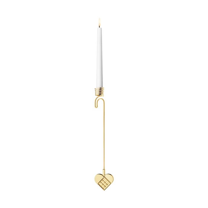 2025 圣诞树 烛台 heart - 金色 plated zinc alloy - Georg Jensen