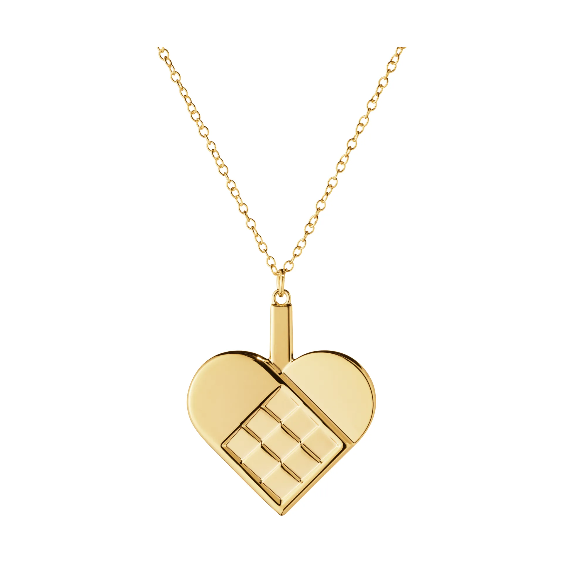 2025 圣诞装饰 heart, 金色 plated zinc alloy Georg Jensen