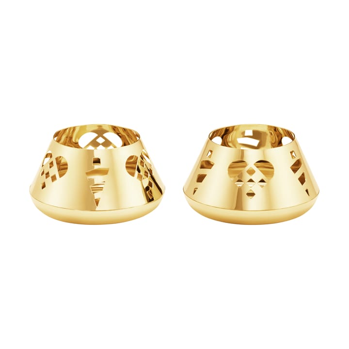 2025 烛台 两件套装 - 金色-plated 不锈钢 - Georg Jensen