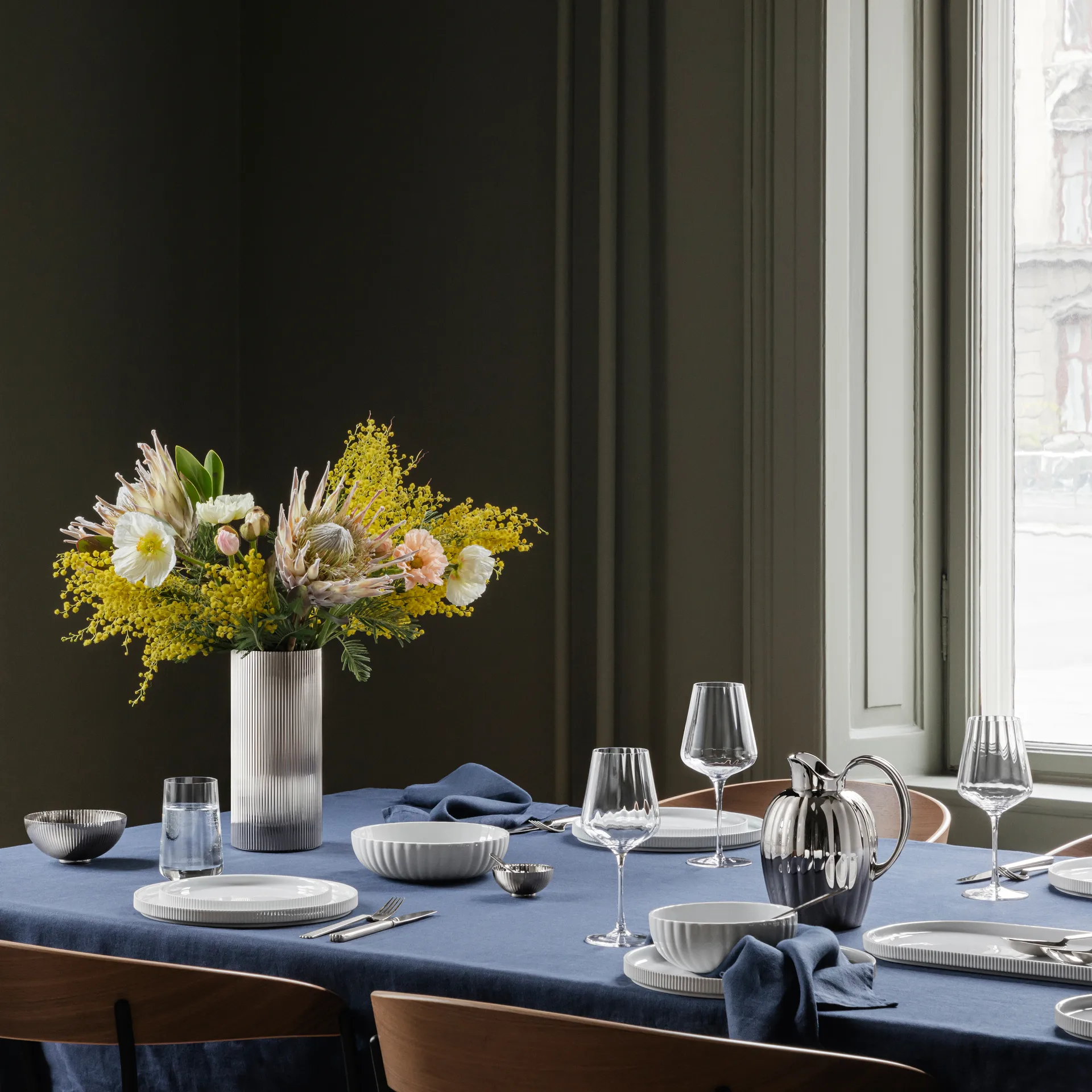 Bernadotte 意面碗/沙拉碗  Ø19.4 cm, 白瓷 Georg Jensen